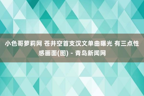 小色哥萝莉网 苍井空首支汉文单曲曝光 有三点性感画面(图)－青岛新闻网